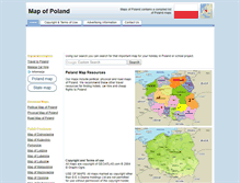 Tablet Screenshot of map-of-poland.co.uk